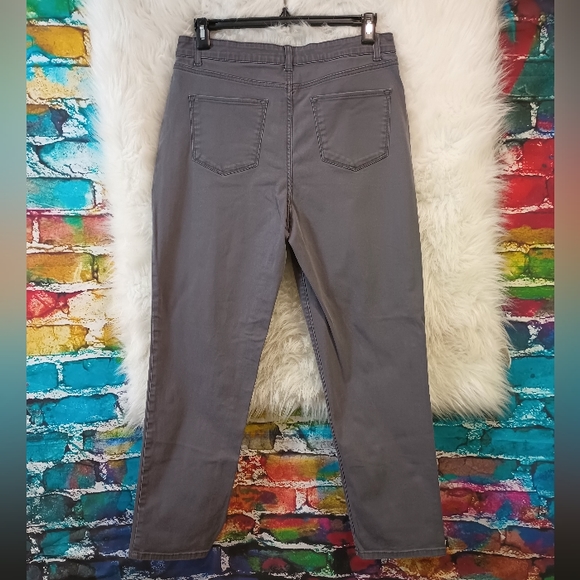 Croft & Barrow Gray Straight Leg Pants Size 14 Regular - Picture 6 of 9
